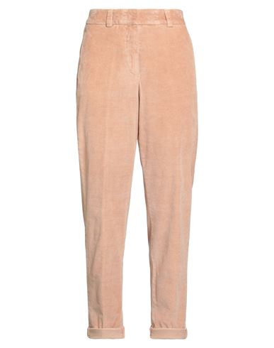 Peserico Woman Pants Camel Size 8 Cotton, Modal, Elastane In Brown
