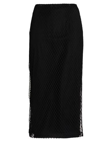 Dolce & Gabbana Woman Midi Skirt Black Size 8 Cotton, Polyamide
