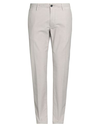 Incotex Man Pants Light Grey Size 38 Cotton, Elastane In Gray
