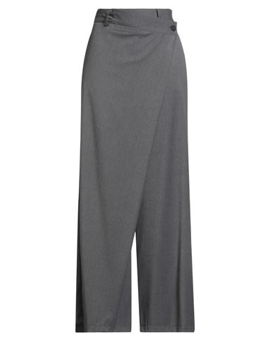 Haveone Woman Pants Grey Size M Polyester, Viscose, Elastane