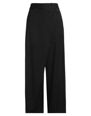 Haveone Woman Pants Black Size S Polyester, Viscose, Elastane