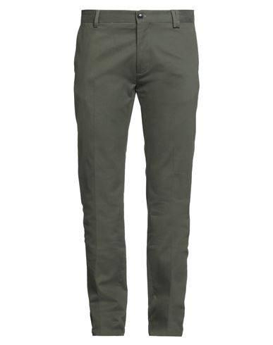 Liu •jo Man Man Pants Military Green Size 38 Cotton, Elastane