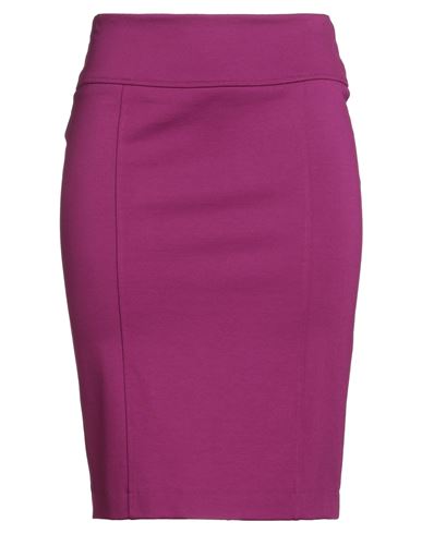 Diana Gallesi Woman Midi Skirt Mauve Size 10 Viscose, Polyamide, Elastane In Purple