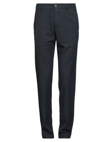 Canali Man Pants Midnight Blue Size 40 Wool, Cotton, Polyamide, Elastane In Blue