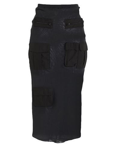 Acne Studios Woman Midi Skirt Charcoal Size M Nylon