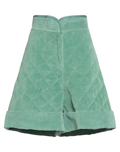 Philosophy Di Lorenzo Serafini Woman Shorts & Bermuda Shorts Green Size 4 Cotton, Linen In Green