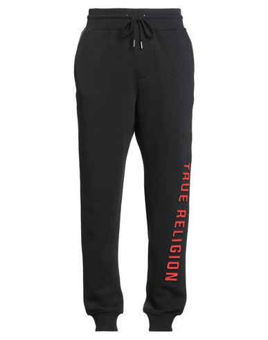 True Religion Man Pants Black Size L Cotton, Polyester In Black
