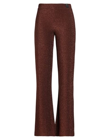 Ottod'ame Woman Pants Rust Size 10 Viscose, Polyester, Nylon, Elastane