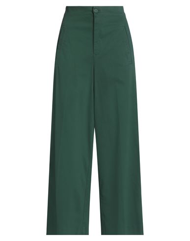 European Culture Woman Pants Green Size 29 Modal, Cotton, Elastane In Green