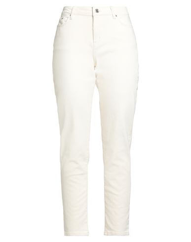 Karl Lagerfeld Woman Jeans Beige Size 31 Cotton, Elastane