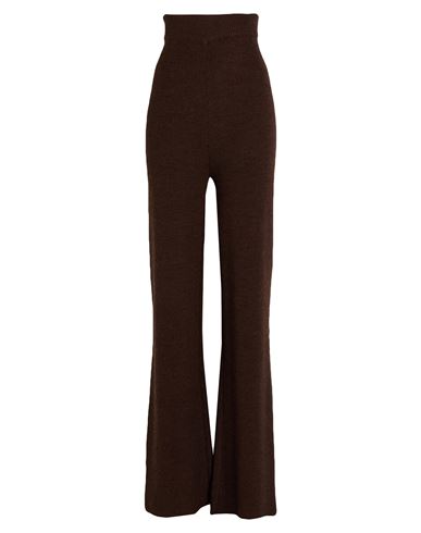 Siste's Woman Pants Chocolate Brown Size Xs Acrylic, Wool, Viscose, Alpaca Wool In Brown
