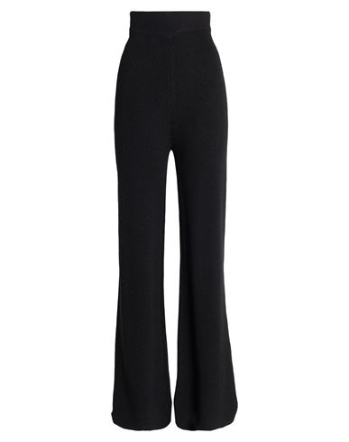 Siste's Woman Pants Black Size L Acrylic, Wool, Viscose, Alpaca Wool In Black