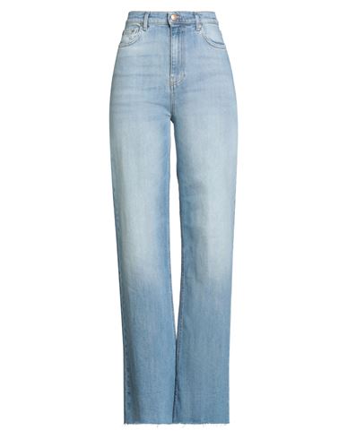 Vicolo Denim Couture Woman Jeans Blue Size L Cotton, Elastane