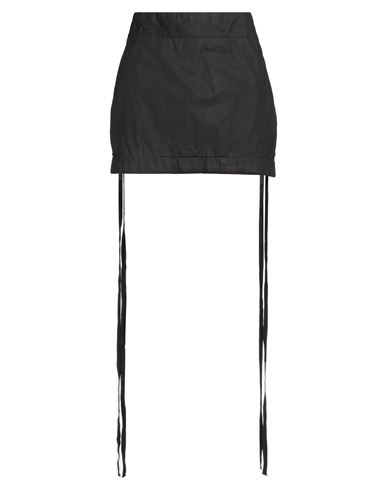 Ann Demeulemeester Woman Mini Skirt Dark Brown Size 6 Cotton