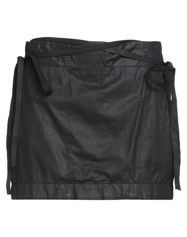 Ann Demeulemeester Woman Mini Skirt Black Size 10 Cotton
