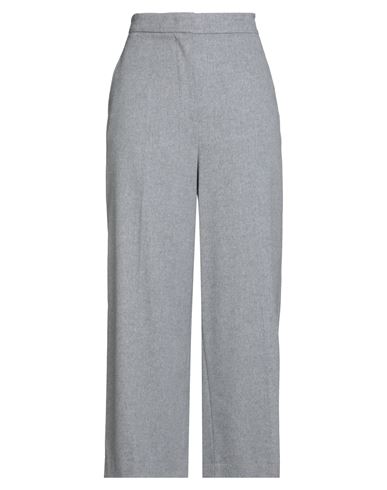 Max Mara Studio Woman Pants Light Grey Size 14 Virgin Wool