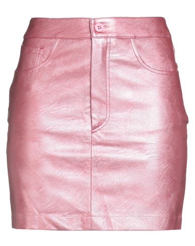 Face To Face Style Woman Mini Skirt Pink Size 6 Viscose, Polyurethane In Pink