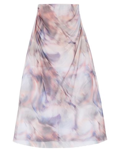 Haveone Woman Maxi Skirt Lilac Size M Polyester, Elastane In Gray