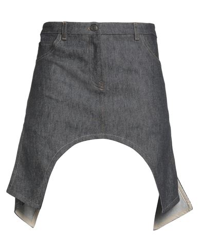 Courrèges Grey Asymmetric Mini Skirt In Gray