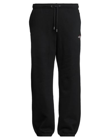 Guess Man Pants Black Size M Cotton, Polyester In Black