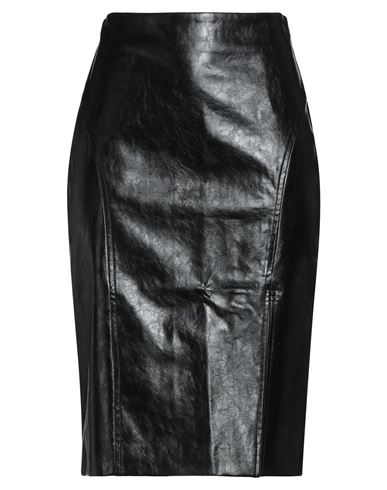 Goa Goa Woman Midi Skirt Black Size M Cotton, Polyurethane