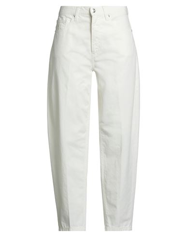 Nine In The Morning Woman Pants Ivory Size 30 Cotton In White