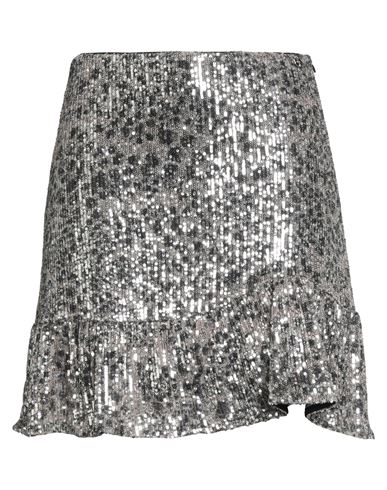 Minifalda Mujer Plata 34,36,38,40,44 Mujer