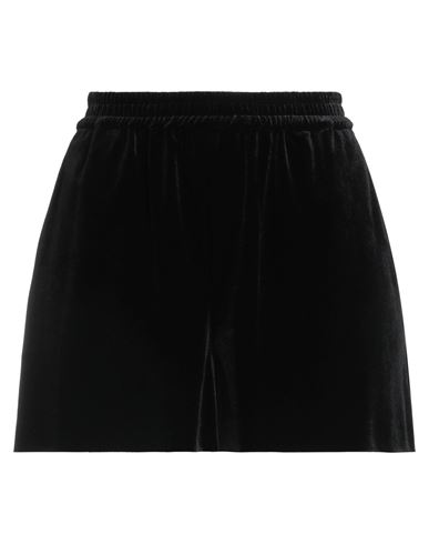 Twinset Woman Shorts & Bermuda Shorts Black Size 8 Polyester, Elastane
