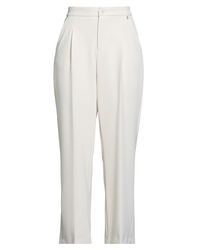 Liu •jo Woman Pants Ivory Size 8 Polyester, Elastane In White