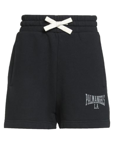 Palm Angels Woman Shorts & Bermuda Shorts Black Size M Cotton In Black