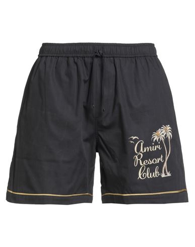 Amiri Man Shorts & Bermuda Shorts Charcoal Size M Cotton