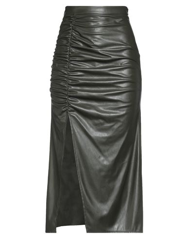 Aniye By Woman Midi Skirt Military Green Size S Polyester