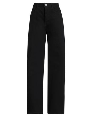 Low Classic Woman Jeans Black Size M Cotton