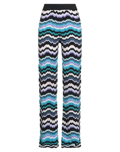 Missoni Woman Pants Azure Size 10 Viscose, Wool, Polyamide