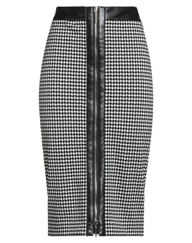 Simona Corsellini Woman Midi Skirt Black Size 8 Polyester, Viscose, Elastane, Polyurethane