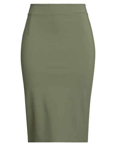 Chiara Boni La Petite Robe Woman Midi Skirt Military Green Size 10 Polyamide, Elastane