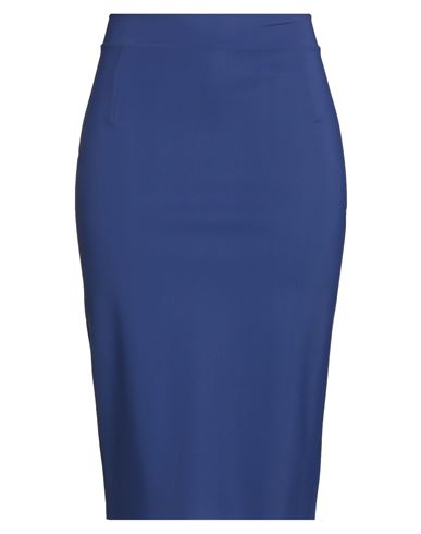 Chiara Boni La Petite Robe Woman Midi Skirt Blue Size 12 Polyamide, Elastane