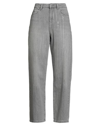 Karl Lagerfeld Woman Jeans Grey Size 28 Cotton In Gray