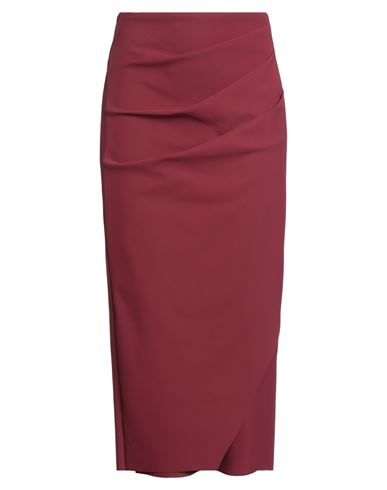 Chiara Boni La Petite Robe Woman Midi Skirt Burgundy Size M Polyamide, Elastane
