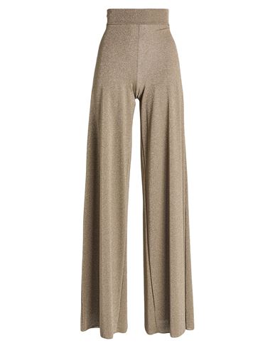 Chiara Boni La Petite Robe Woman Pants Gold Size 2 Polyamide, Viscose, Elastane, Polyester