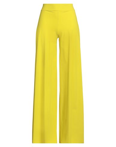 Chiara Boni La Petite Robe Woman Pants Lime Green Size 4 Polyamide, Viscose, Elastane, Polyester In Yellow