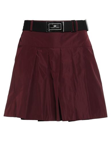 Elisabetta Franchi Woman Mini Skirt Burgundy Size 4 Polyester In Red