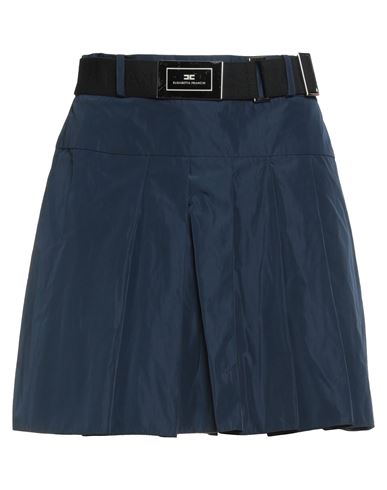 Elisabetta Franchi Woman Mini Skirt Navy Size 4 Polyester In Navy