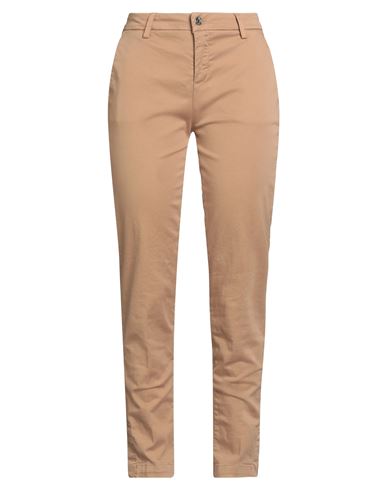 Liu •jo Woman Pants Camel Size 31 Cotton, Elastane In Brown