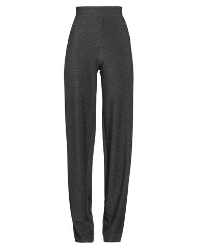 Chiara Boni La Petite Robe Woman Pants Lead Size 10 Polyester, Viscose, Polyamide, Metallic Polyeste