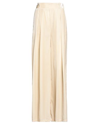 Haveone Woman Pants Beige Size Xs Polyester In Neutral