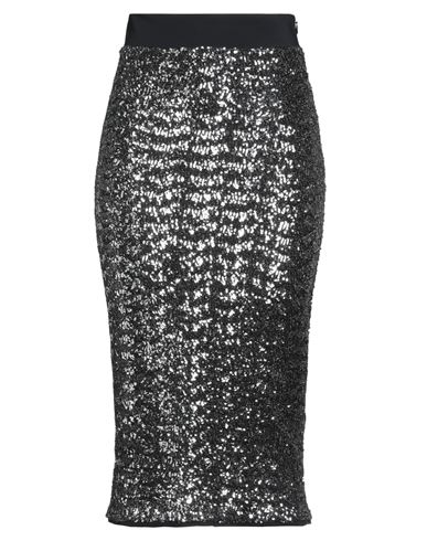 Chiara Boni La Petite Robe Woman Midi Skirt Gunmetal Size 8 Polyamide, Elastane