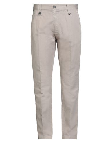 Messagerie Patrizio Piscaglia Man Pants Taupe Size 38 Cotton, Linen, Lyocell In Gray