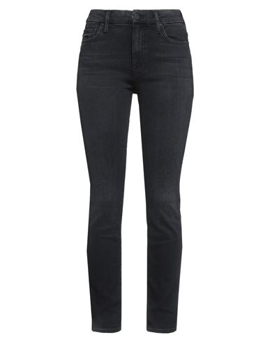 Mother Woman Jeans Black Size 32 Cotton, Modal, Polyester, Elastane In Black