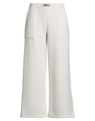 Siste's Woman Pants Ivory Size M Polyester, Viscose, Elastane